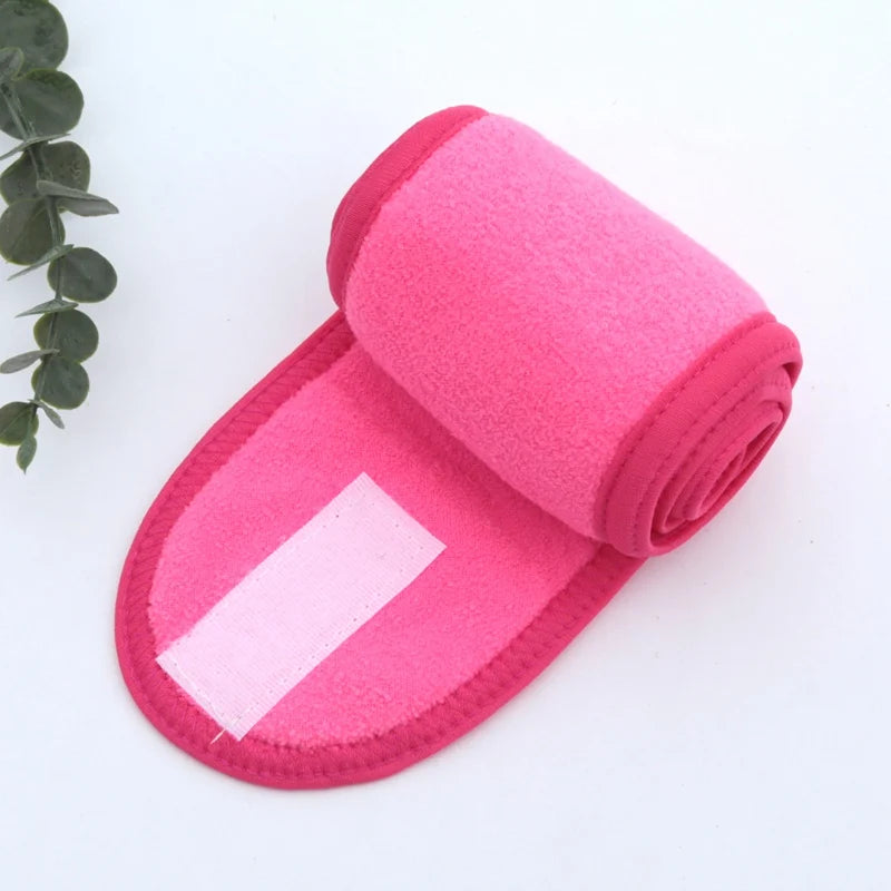 Banda para la cabeza para mujer, diadema ajustable para SPA, Yoga Facial, maquillaje para baño, banda para el cabello para lavado de cara, toalla suave, accesorios de maquillaje para el cabello