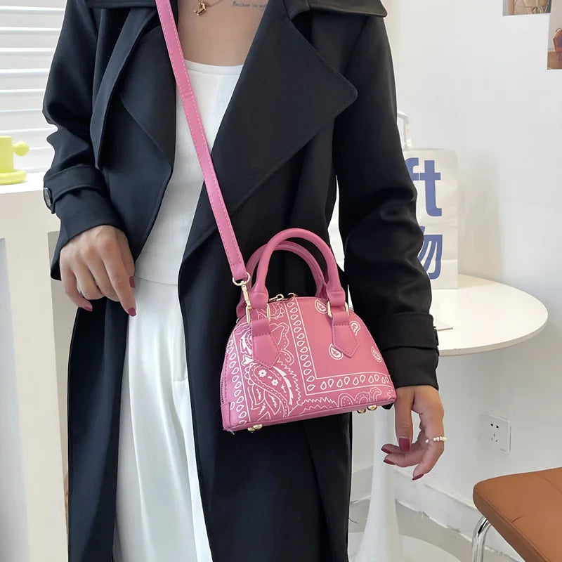 Bolso De Hombro Floral Para Mujer Elegante Bandolera Pequeña Versátil