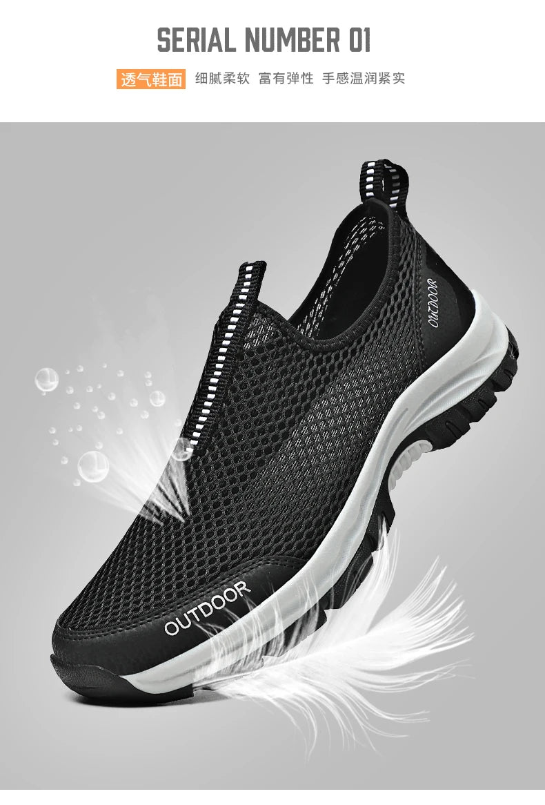 Mocasines Casuales Hombre | Malla Respirable Ligera Confort Estilo Tico | Talla Grande