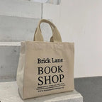 Bolsa de Almuerzo de Lona con Diseño de Letras, Ideal para Oficina y Picnic