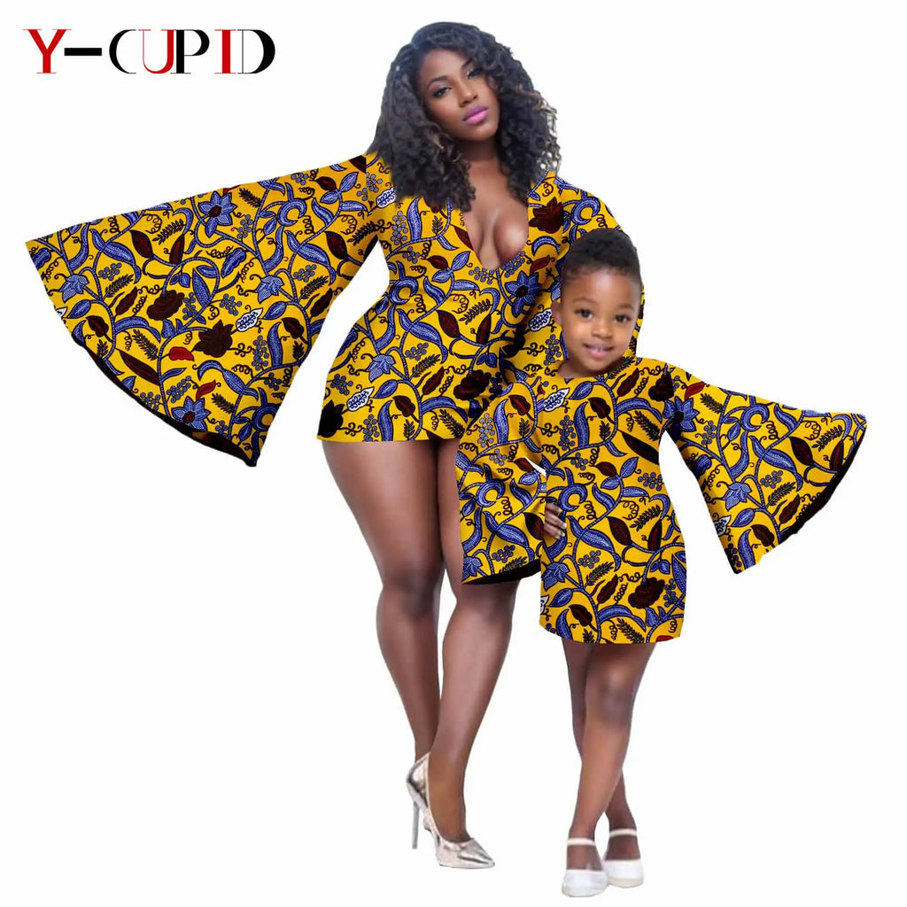 Vestido Dashiki y Mini Capa Madre e Hija | Tico Trendy