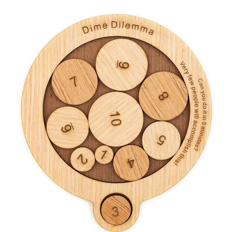 Penny Baffling Puzzle difíciles acertijos para adultos y niños juguetes educativos IQ Challenge juegos lógicos Rompecabezas regalos