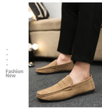 Mocasines Lona Hombre ∣ Transpirables Ligeros ∣ Conducción Zapatos Planos