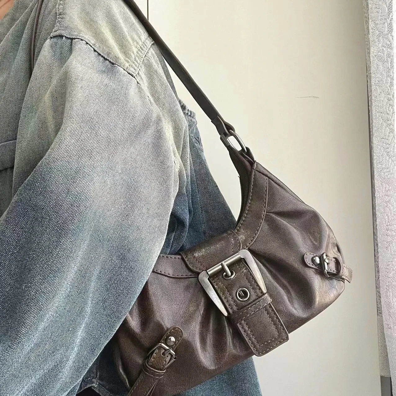 Bolso de Hombro Y2K Estilo Maillard para Mujer