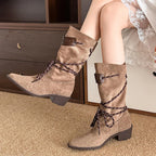 Botas Western | Tacón Grueso y Punta Puntiaguda | Estilo Retro