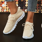 Zapatillas de Punto Transpirables | Plataforma | Suela Blanda | Talla Grande | Verano
