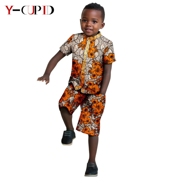 Conjunto Camisa Pantalón Corto Apliques Niño | Verano | Tallas XS-XXL | Tico Trendy