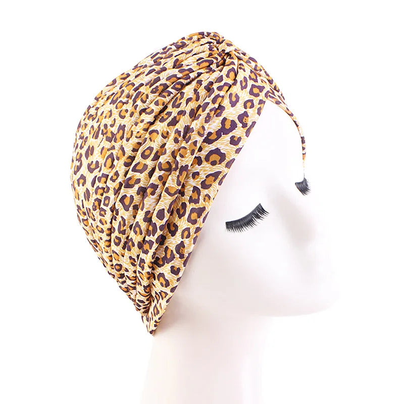 Turbante Hijab musulmán con estampado de volantes para mujer, gorro para envolver la cabeza, Hijab islámico árabe, abaya