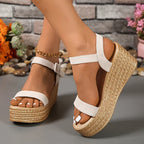 Sandalias Cuña Gruesa Plataforma Verano 2025 | Estilo Casual Tallas Grandes