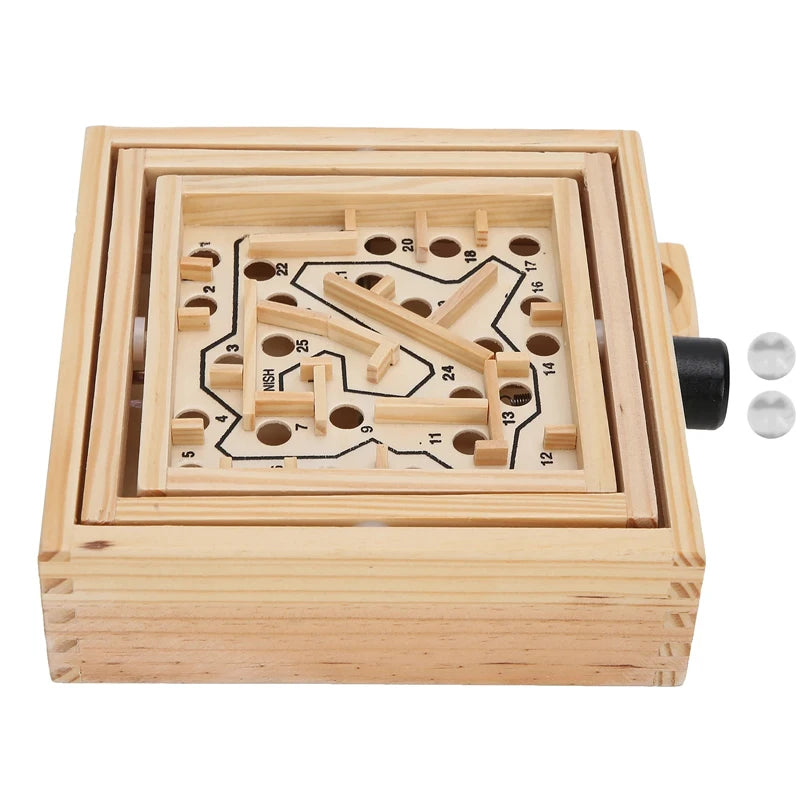 Juego De laberinto, laberinto De madera, rompecabezas para niños y adultos, juguetes IQ, Educación Montessori, coordinación mano-ojo, Juegos De Ingenio