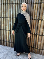Vestido Bandage de lino y algodón Eid para mujer, vestido de fiesta Abaya musulmán, caftán árabe de Dubái, Turquía, Marruecos, vestido islámico