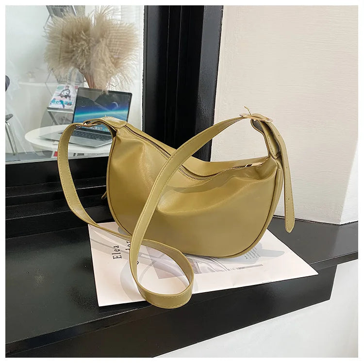 Bolso Cruzado Mujer Cuero PU Hombro Portátil Hobo
