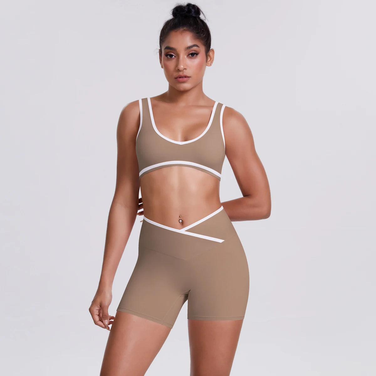 Conjunto Deportivo Mujer 2 Piezas | Yoga Gimnasio | Secado Rápido Ajuste Delgado