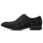 Zapatos Hombre Lona Formales Casuales Punta Puntiaguda Geométricos | Verano
