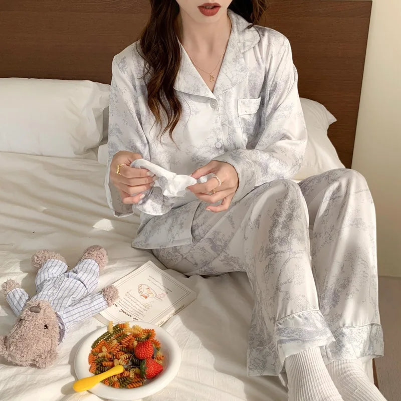 Pijama Elegante Corte Francés con Encaje