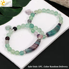 Pendientes de Piedra Natural Vintage con Cuentas de Reiki