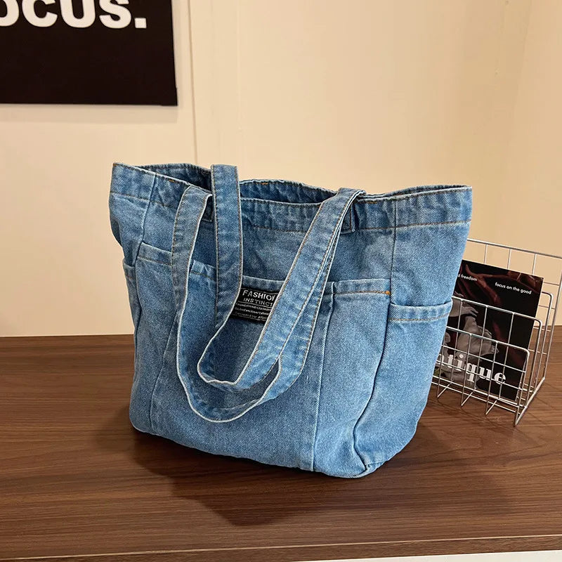 Bolso Hombro Vaquero Mujer Vintage Gran Capacidad Casual
