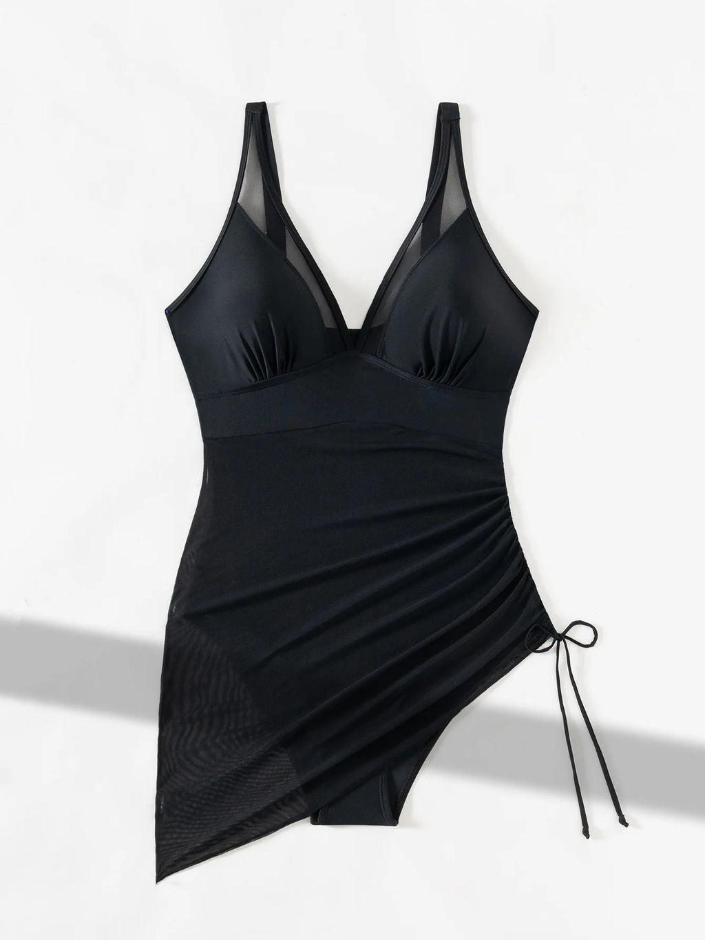 Bikini de Malla con Cordón 2025 | Una Pieza | Color Sólido