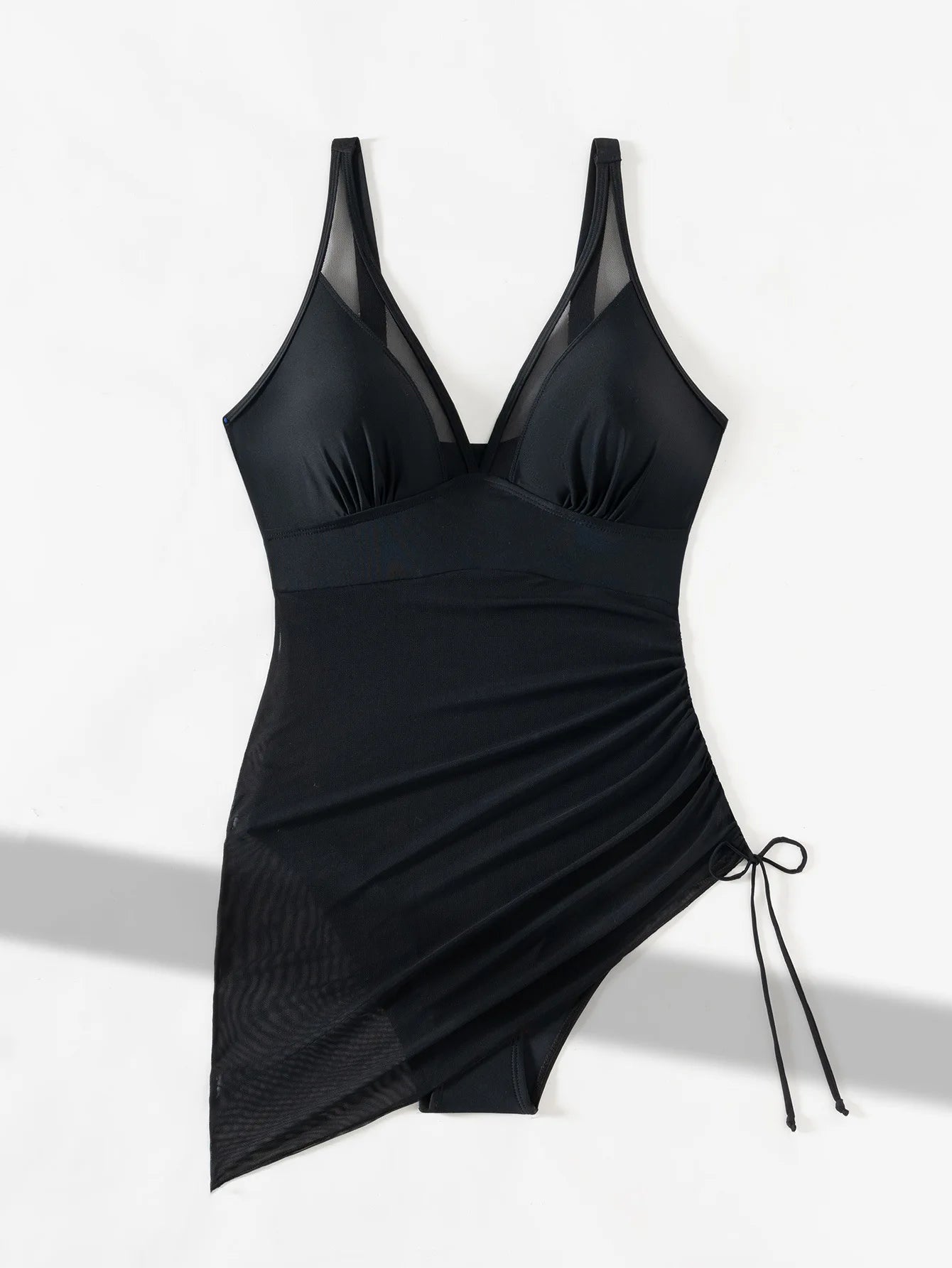 Bikini de Malla con Cordón 2025 | Una Pieza | Color Sólido