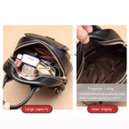 LAORENTOU-mochila de cuero dividido para mujer, bolso de mano para chica, de gran capacidad, para ir al trabajo, ocio, viaje, 2025