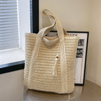 Bolso Hombro Tejido Mujer Verano Playa Gran Capacidad