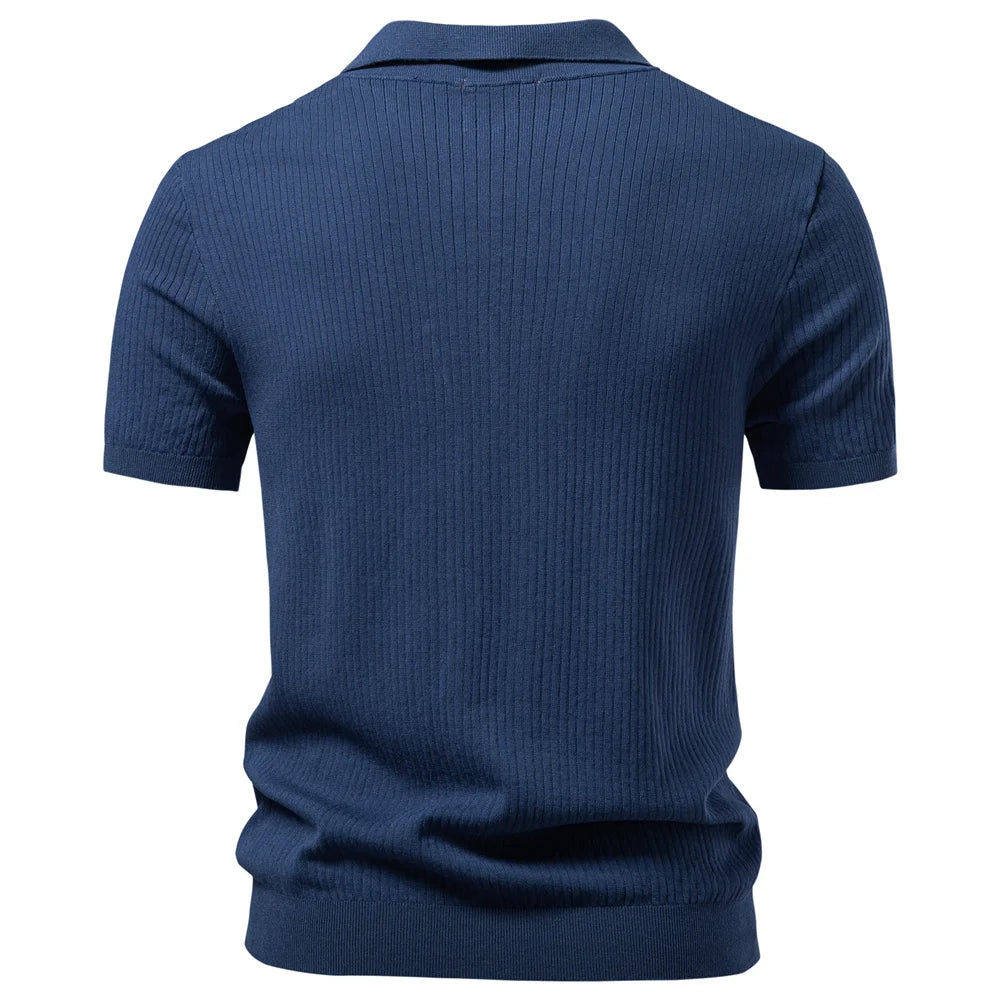 Polo Clásico Elegante Hombre | Color Sólido Transpirable | Tallas S-XXL | Tico Trendy