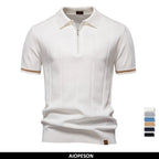 Polo Deportivo Cremallera Hombre | Ajustado Oficina Casual | Tallas S-XXL | Tico Trendy