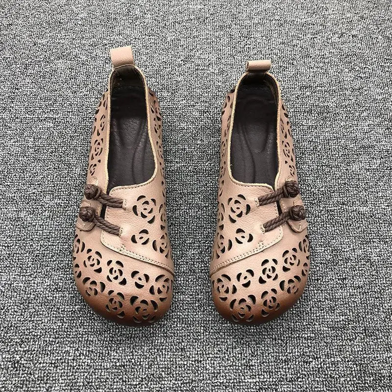 Mocasines de Diseñador con Punta Cuadrada | Ajuste Ancho | Cuero Suave | Novedad