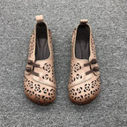 Mocasines de Diseñador con Punta Cuadrada | Ajuste Ancho | Cuero Suave | Novedad