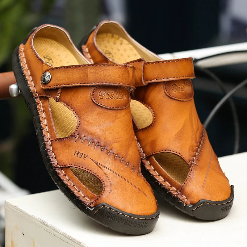 Sandalias Romanas Hombre Ticotrendy Cuero Artificial Transpirables Playa Aire Libre | Clásicos