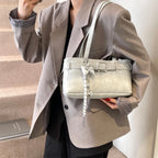 Bolso Hombro Diseño Hebilla Cinturón Lujo | Moda Versátil Tendencia Costa Rica