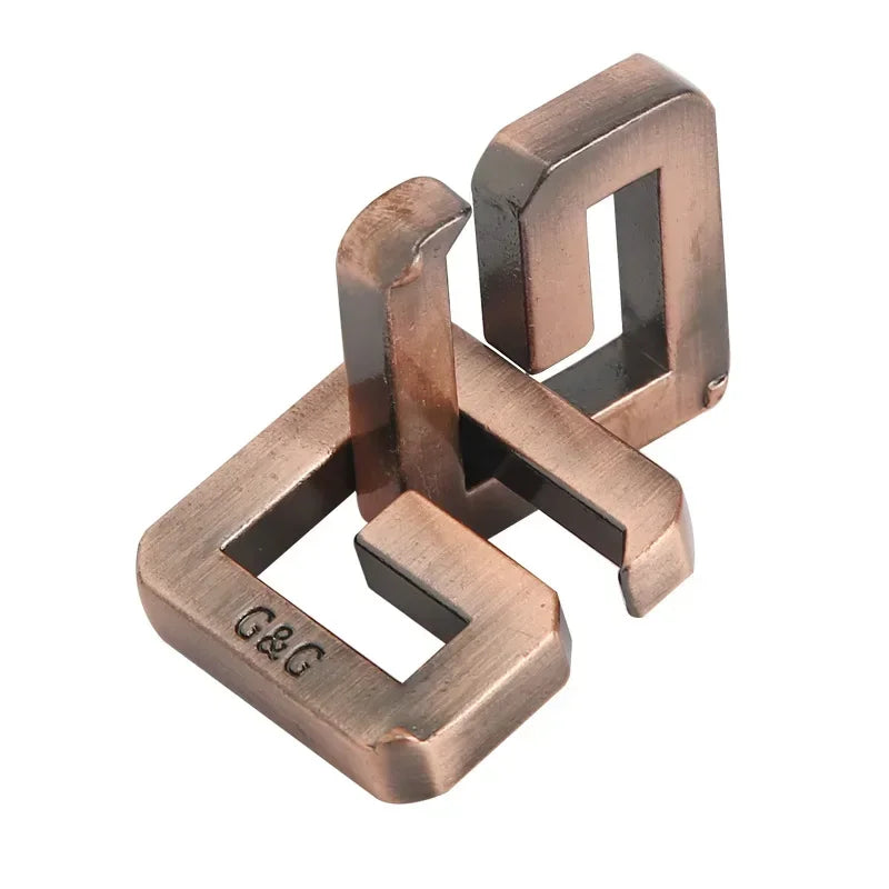 Rompecabezas de Metal IQ clásico creativo, rompecabezas mágico desconcertante, juego de juguetes para niños y adultos, regalos divertidos para niños
