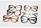 Montura Gafas Ojo Gato Lujo Personalidad | Protección Luz Azul Óptica Titanio Plástico