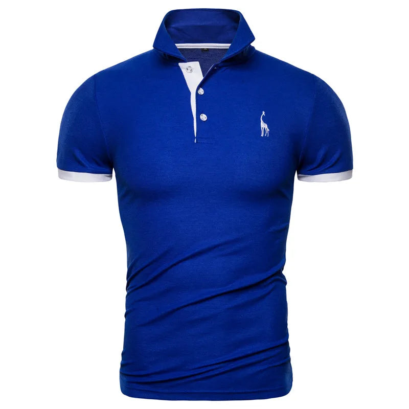 Polo Bordado Jirafa Hombre | Manga Corta Casual | Tallas XS-5XL | Tico Trendy