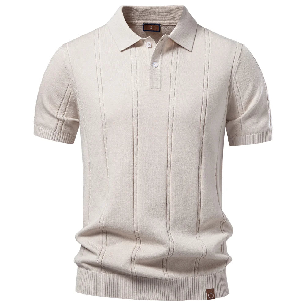 Polo Golf Rayas Tela Fresca Hombre | Manga Corta Transpirable | Tallas S-XXL | Tico Trendy