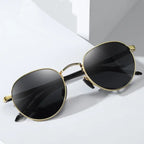 Gafas de Sol CATERSIDE Polarizadas | Montura Redonda Metal | Estilo Punk