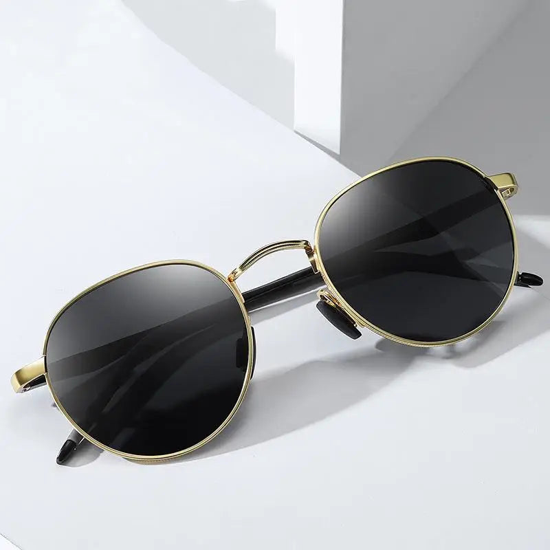Gafas de Sol CATERSIDE Polarizadas | Montura Redonda Metal | Estilo Punk