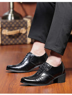 Zapatos Oxford Hombre Charol Elegantes Punta Puntiaguda Fiesta Boda | Alta Calidad