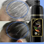 Champú de tinte para el cabello a base de hierbas naturales 3 en 1, cambio de Color del cabello, cabello gris a marrón oscuro, negro, cuidado nutritivo profundo