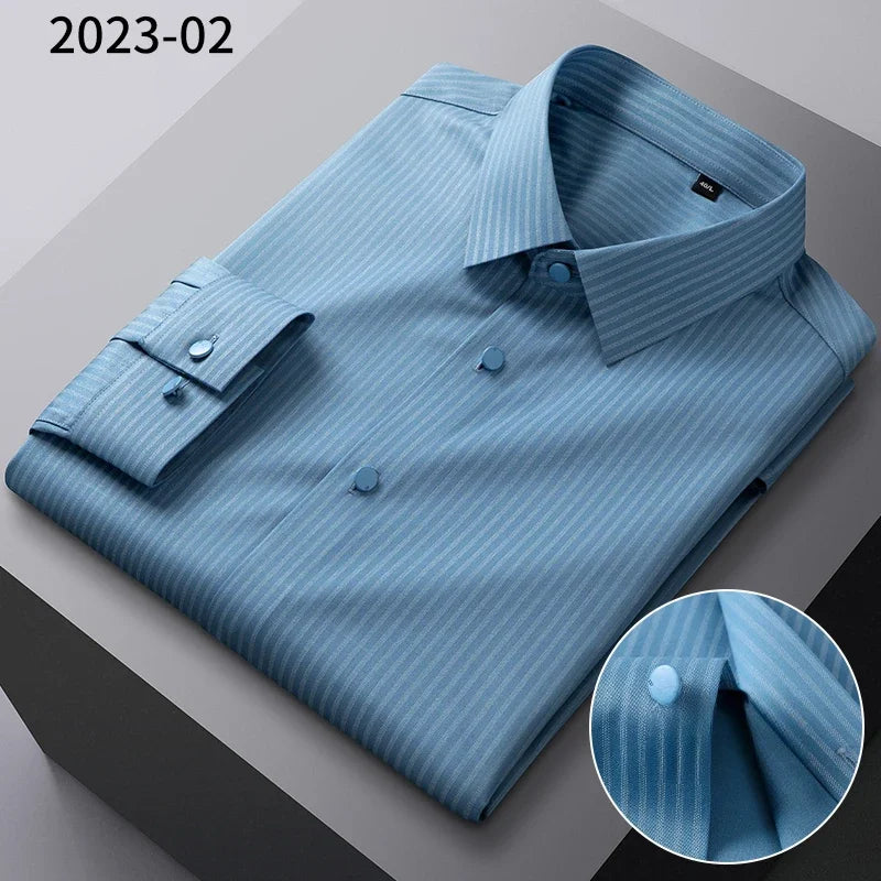Camisa Cuadros Bambú Stretch | Ajuste Formal | Estilo Coreano | Fácil de Cuidar | Ticotrendy