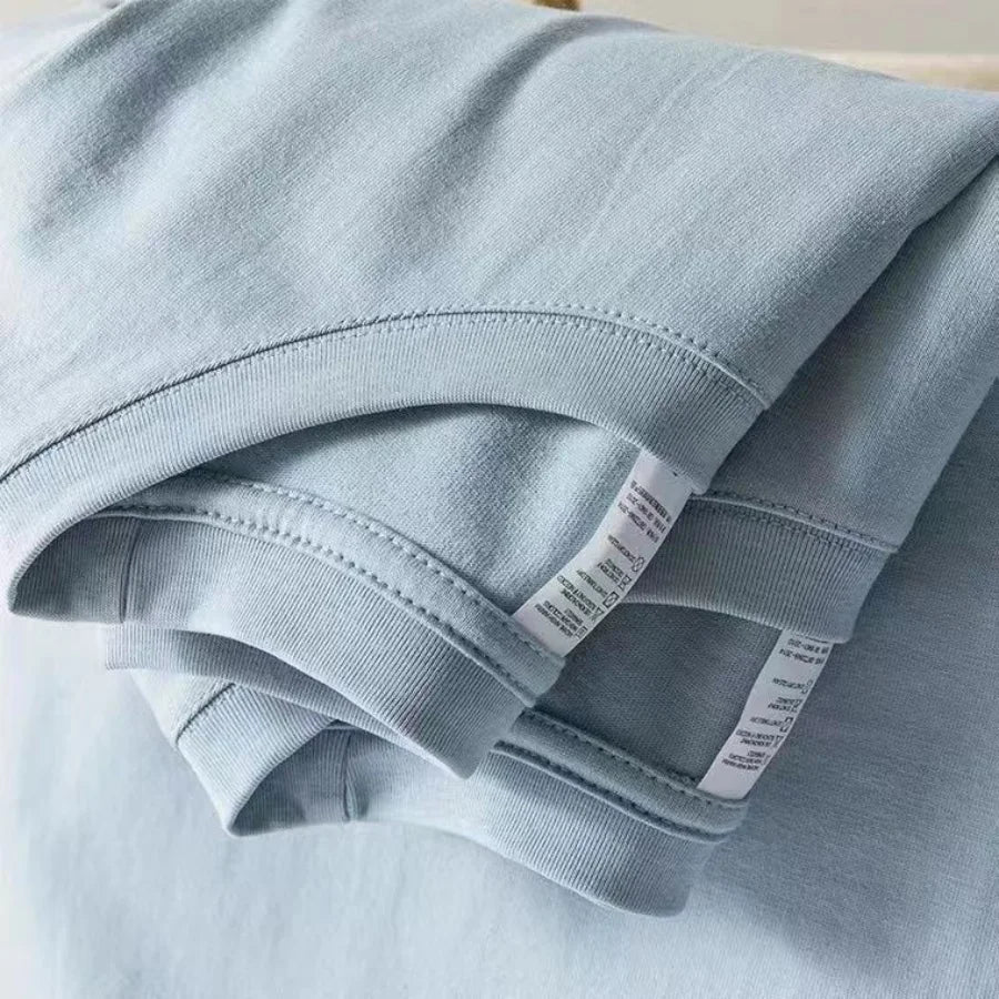 Camiseta Algodón 100% Coreana Cuello Redondo | Estilo Casual Fresco Unisex M-4XL