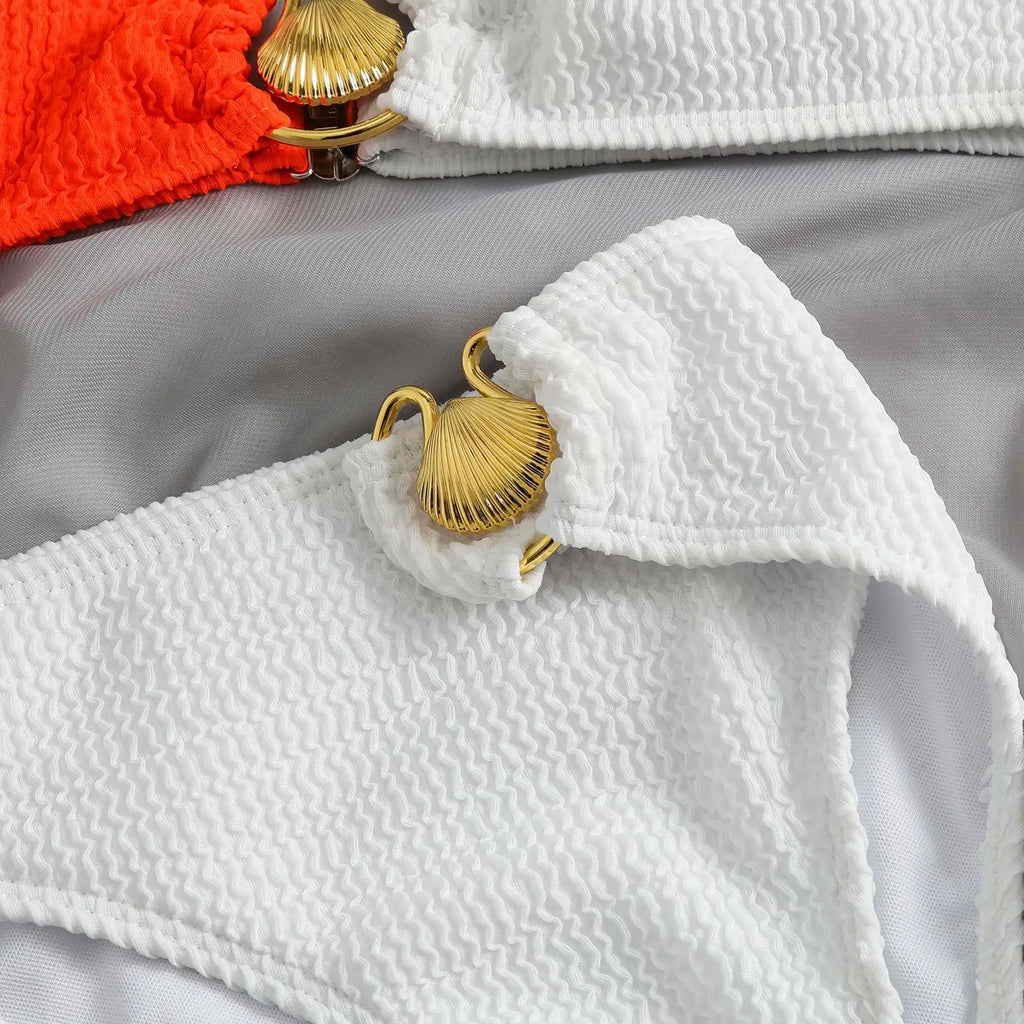 Bikini de Dos Piezas con Concha - Top Sexy para Playas de Guanacaste