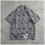 Camisa Hawaiana Hombre | Estampado Geométrico | Manga Corta | Verano | Ticotrendy Costa Rica