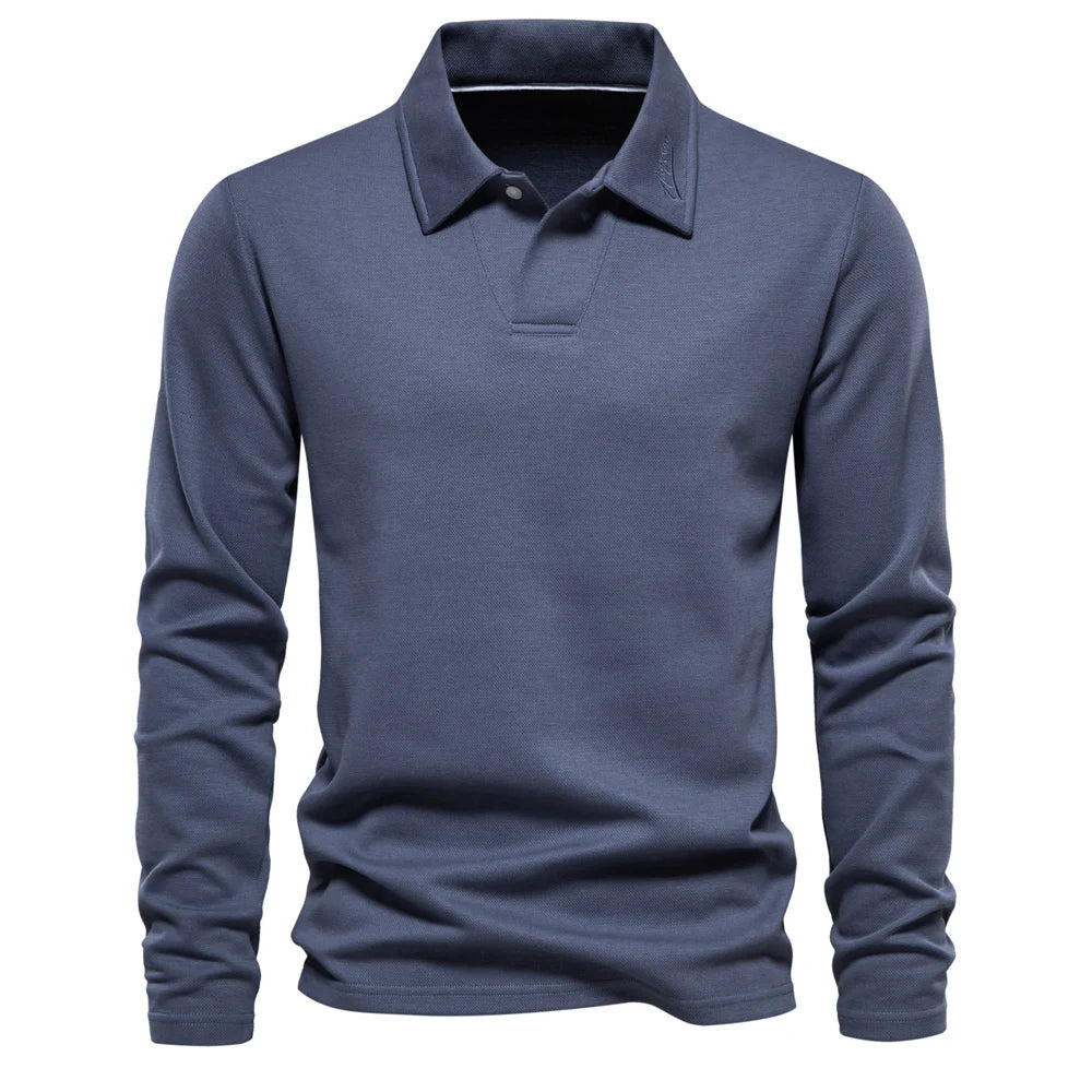 Polo Bordado Cuello Vuelto Hombre | Estilo Golf Social | Tallas S-XXL | Tico Trendy