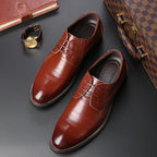 Zapatos Oxford de Cuero para Hombre | Nueva Suela Antideslizante | Ideal para Negocios y Bodas | Ticotrendy