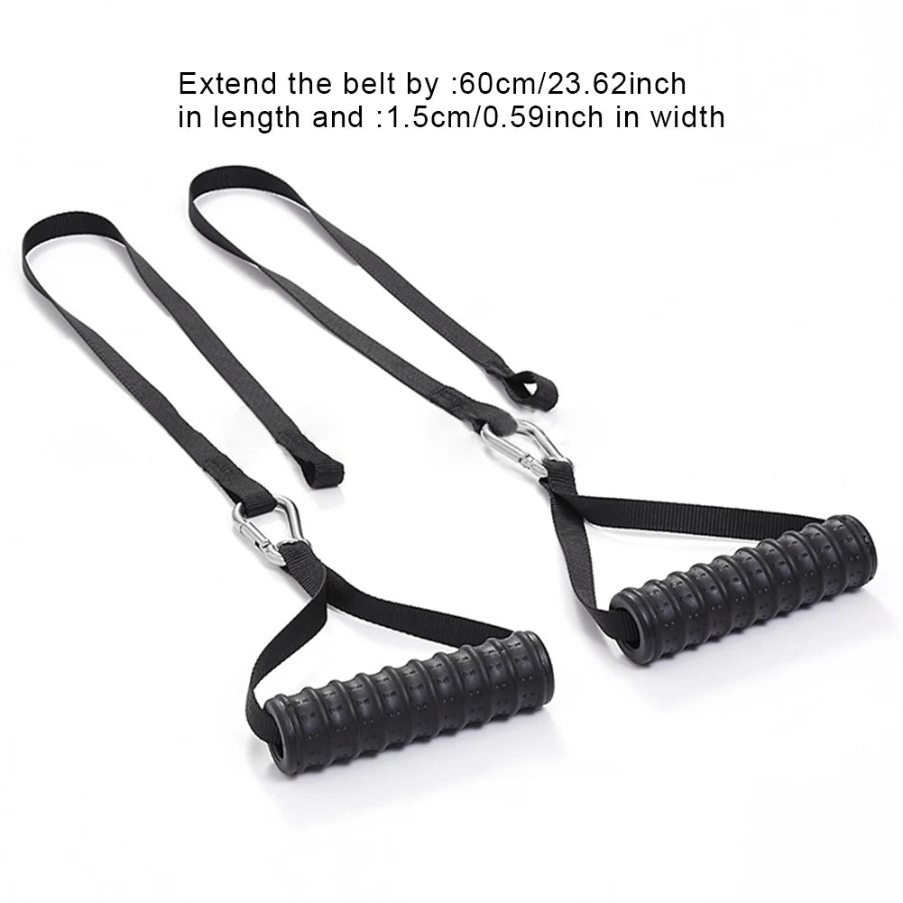 Tricep Rope Straight Bar Cable Machine Triceps Extension Straps for Chest Muscle Workout for Push Downs Crunches Facepulls