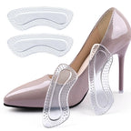Protectores de talón de GEL para mujer, cojín de silicona, productos para el cuidado de los pies, almohadillas antideslizantes para tacones altos, plantillas de tamaño ajustable, 1 par