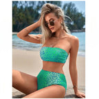 Bikini Sin Tirantes de Leopardo - Traje de Baño Sexy para Verano Tico