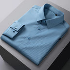 Camisa Cuadros Bambú Stretch | Ajuste Formal | Estilo Coreano | Fácil de Cuidar | Ticotrendy