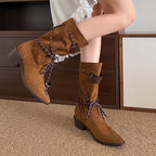 Botas Western | Tacón Grueso y Punta Puntiaguda | Estilo Retro